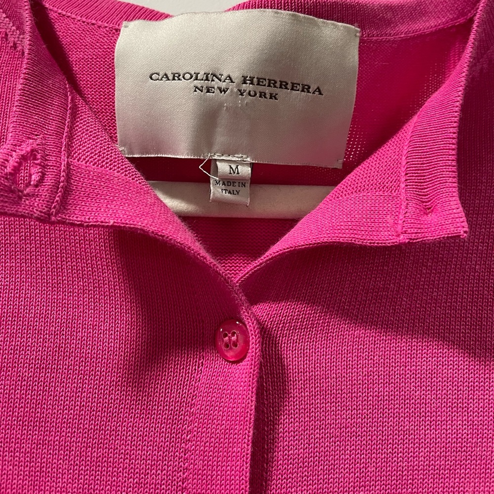 Carolina Herrera Pink Cardigan - Picture 2 of 7